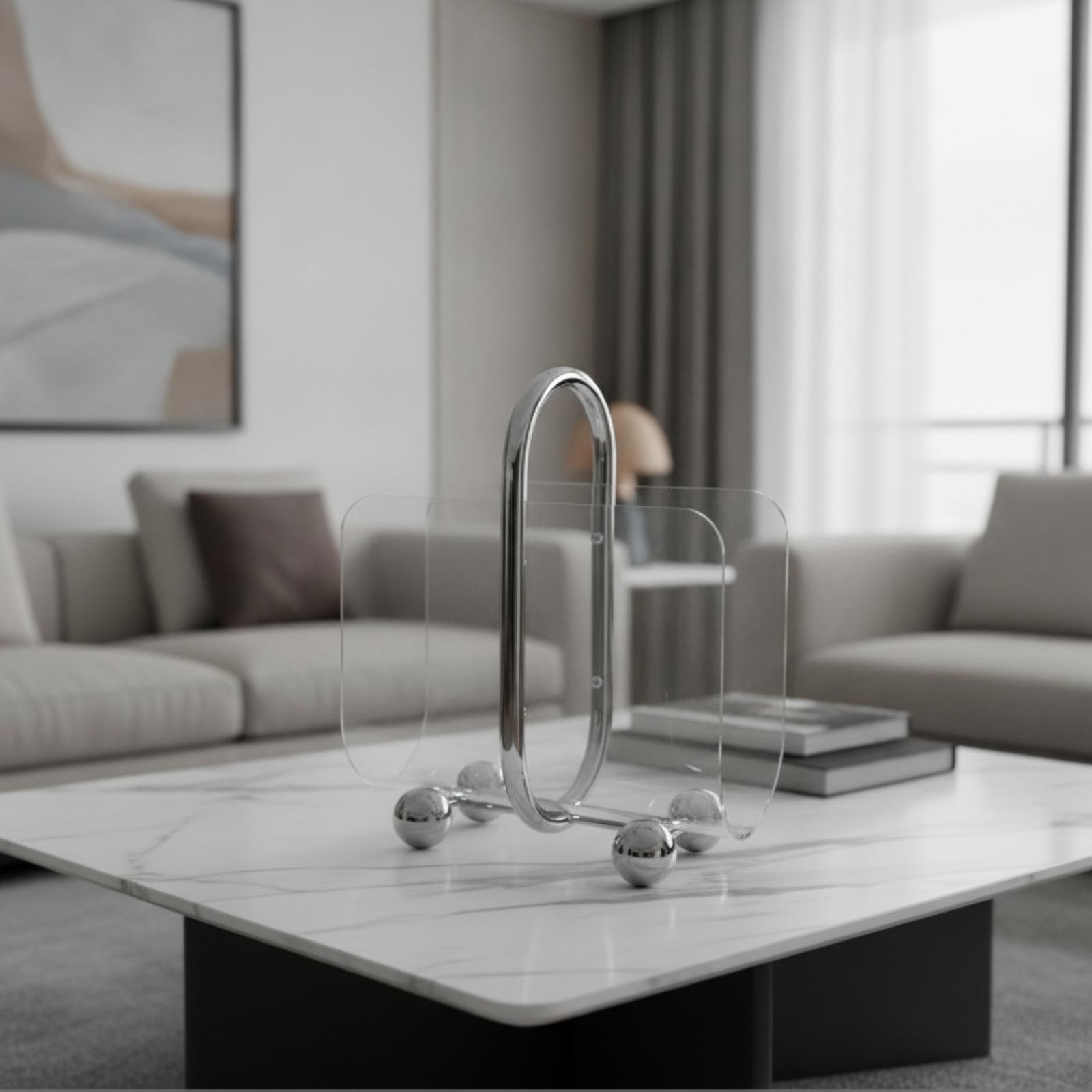 Portariviste in acrilico, libr - Magazine Holder Rack recensione e prezzo
