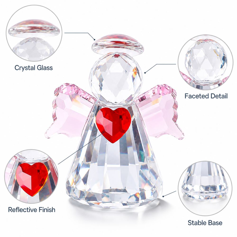 Nuova Statuetta di Angelo in C - Paper Weight Crystal recensione e prezzo