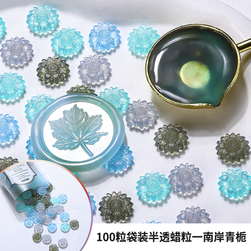 100 pz Girasole Traslucido Per - Wax Seal Stamp Set recensione e prezzo